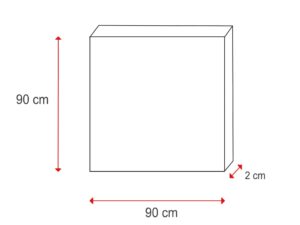 YANDIYA infratükör 500 W (MS) (90x90 cm)