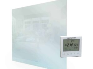 Üveg Infrapanel 450 W (fehér) + Computherm termosztát e280