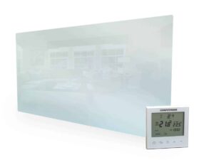 Üveg Infrapanel 900 W (fehér) + Computherm termosztát e280